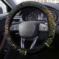 Aloha Hawaii Kalo Steering Wheel Cover Reggae Taro Polynesian Pattern - Polynesian Pride