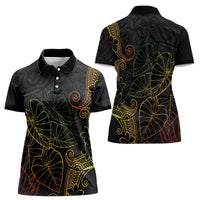 Aloha Hawaii Kalo Women Polo Shirt Reggae Taro Polynesian Pattern LT14 - Polynesian Pride