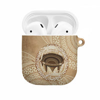 Tonga Skink Kava Bowl AirPods Case Vintage Tongan Ngatu Pattern