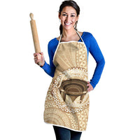 Tonga Skink Kava Bowl Apron Vintage Tongan Ngatu Pattern