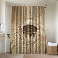 Tonga Skink Kava Bowl Bathroom Set Vintage Tongan Ngatu Pattern