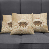 Tonga Skink Kava Bowl Pillow Cover Vintage Tongan Ngatu Pattern