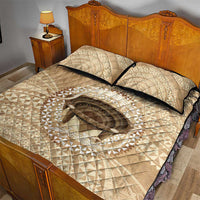 Tonga Skink Kava Bowl Quilt Bed Set Vintage Tongan Ngatu Pattern