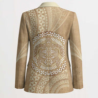 Tonga Ngatu Turtle Blazer Vintage Tongan Tapa Cloth