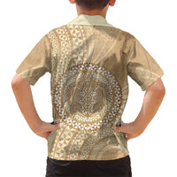 Tonga Ngatu Turtle Kid Hawaiian Shirt Vintage Tongan Tapa Cloth LT14 - Polynesian Pride