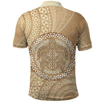 Tonga Ngatu Turtle Polo Shirt Vintage Tongan Tapa Cloth