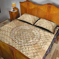 Tonga Ngatu Turtle Quilt Bed Set Vintage Tongan Tapa Cloth