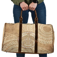 Tonga Ngatu Turtle Travel Bag Vintage Tongan Tapa Cloth