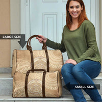 Tonga Ngatu Turtle Travel Bag Vintage Tongan Tapa Cloth