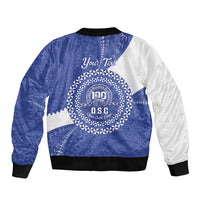 Queen Salote College 100th Anniversary Personalized Bomber Jacket Est 1926 Kolisi Fefine Tongan Ngatu Pattern LT14 - Polynesian Pride