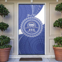 Queen Salote College 100th Anniversary Personalized Door Cover Est 1926 Kolisi Fefine Tongan Ngatu Pattern