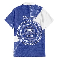 Queen Salote College 100th Anniversary Personalized Family Matching Off Shoulder Short Dress and Hawaiian Shirt Est 1926 Kolisi Fefine Tongan Ngatu Pattern