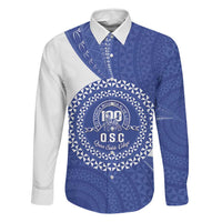 Queen Salote College 100th Anniversary Personalized Family Matching Off Shoulder Short Dress and Hawaiian Shirt Est 1926 Kolisi Fefine Tongan Ngatu Pattern