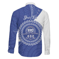 Queen Salote College 100th Anniversary Personalized Family Matching Off Shoulder Short Dress and Hawaiian Shirt Est 1926 Kolisi Fefine Tongan Ngatu Pattern