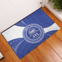 Queen Salote College 100th Anniversary Personalized Rubber Doormat Est 1926 Kolisi Fefine Tongan Ngatu Pattern LT14 - Polynesian Pride