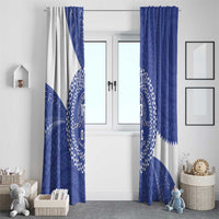 Queen Salote College 100th Anniversary Personalized Window Curtain Est 1926 Kolisi Fefine Tongan Ngatu Pattern LT14 - Polynesian Pride