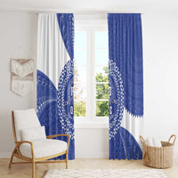 Queen Salote College 100th Anniversary Personalized Window Curtain Est 1926 Kolisi Fefine Tongan Ngatu Pattern LT14 - Polynesian Pride