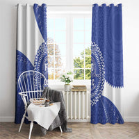 Queen Salote College 100th Anniversary Personalized Window Curtain Est 1926 Kolisi Fefine Tongan Ngatu Pattern LT14 - Polynesian Pride