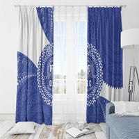 Queen Salote College 100th Anniversary Personalized Window Curtain Est 1926 Kolisi Fefine Tongan Ngatu Pattern LT14 - Polynesian Pride