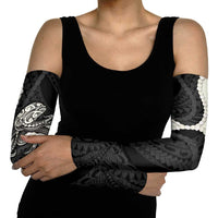 Black Polynesia Tribal Octopus Tattoo Arm Sleeves Pikake Lei Polynesian Pattern LT14 - Polynesian Pride
