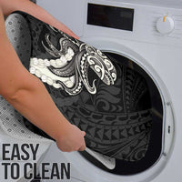 Black Polynesia Tribal Octopus Tattoo Bathroom Set Pikake Lei Polynesian Pattern LT14 - Polynesian Pride