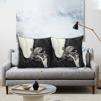 Black Polynesia Tribal Octopus Tattoo Pillow Cover Pikake Lei Polynesian Pattern LT14 - Polynesian Pride