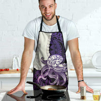 Purple Galaxy Polynesia Tribal Octopus Tattoo Apron Pikake Lei Polynesian Pattern LT14 - Polynesian Pride