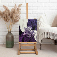 Purple Galaxy Polynesia Tribal Octopus Tattoo Canvas Wall Art Pikake Lei Polynesian Pattern LT14 - Polynesian Pride