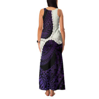 Purple Galaxy Polynesia Tribal Octopus Tattoo Family Matching Tank Maxi Dress and Hawaiian Shirt Pikake Lei Polynesian Pattern LT14 - Polynesian Pride