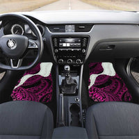 Pink Galaxy Polynesia Tribal Octopus Tattoo Car Mats Pikake Lei Polynesian Pattern