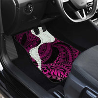 Pink Galaxy Polynesia Tribal Octopus Tattoo Car Mats Pikake Lei Polynesian Pattern