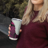 Pink Galaxy Polynesia Tribal Octopus Tattoo Tumbler Cup Pikake Lei Polynesian Pattern LT14 - Polynesian Pride