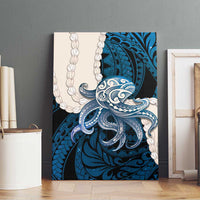 Blue Galaxy Polynesia Tribal Octopus Tattoo Canvas Wall Art Pikake Lei Polynesian Pattern LT14 - Polynesian Pride