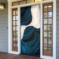 Blue Galaxy Polynesia Tribal Octopus Tattoo Door Cover Pikake Lei Polynesian Pattern LT14 - Polynesian Pride