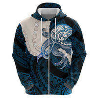 Blue Galaxy Polynesia Tribal Octopus Tattoo Hoodie Pikake Lei Polynesian Pattern LT14 - Polynesian Pride