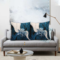 Blue Galaxy Polynesia Tribal Octopus Tattoo Pillow Cover Pikake Lei Polynesian Pattern LT14 - Polynesian Pride