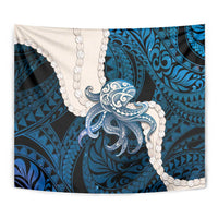 Blue Galaxy Polynesia Tribal Octopus Tattoo Tapestry Pikake Lei Polynesian Pattern LT14 - Polynesian Pride
