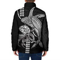 Kanaloa Aloha Hawaii Padded Jacket Humpback Whale Octopus Tattoo Kakau Pattern