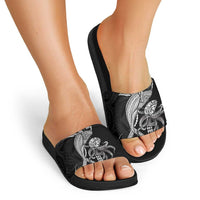Kanaloa Aloha Hawaii Slide Sandals Humpback Whale Octopus Tattoo Kakau Pattern LT14 - Polynesian Pride