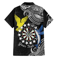 Personalised Cook Islands Darts Family Matching Tank Maxi Dress and Hawaiian Shirt Kuki Airani Tribal Pattern