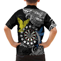 Personalised Cook Islands Darts Hawaiian Shirt Kuki Airani Tribal Pattern
