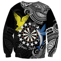 Personalised Cook Islands Darts Sweatshirt Kuki Airani Tribal Pattern