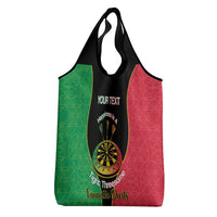 Personalised Vanuatu Darts Grocery Bag Happiness Is A Tight Threesome Sand Drawing Art