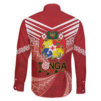 Tonga Darts Family Matching Tank Maxi Dress and Hawaiian Shirt Tongan Ngatu Pattern