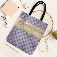 Lavender Palaka Hawaii Leis Elegant Vibes Tote Bag
