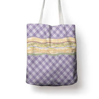 Lavender Palaka Hawaii Leis Elegant Vibes Tote Bag