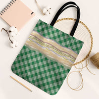 Green Palaka Hawaii Leis Elegant Vibes Tote Bag