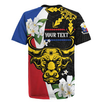 Personalised Philippines Carabao Rugby Jersey Filipino Sun Mix Sampaguita Flower