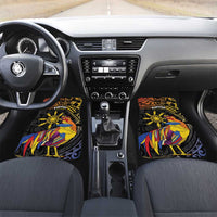 Philippines Sarimanok Car Mats Papanok Legendary Bird Okir Polynesian Pattern