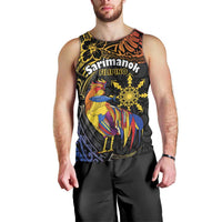 Philippines Sarimanok Men Tank Top Papanok Legendary Bird Okir Polynesian Pattern LT14 - Polynesian Pride